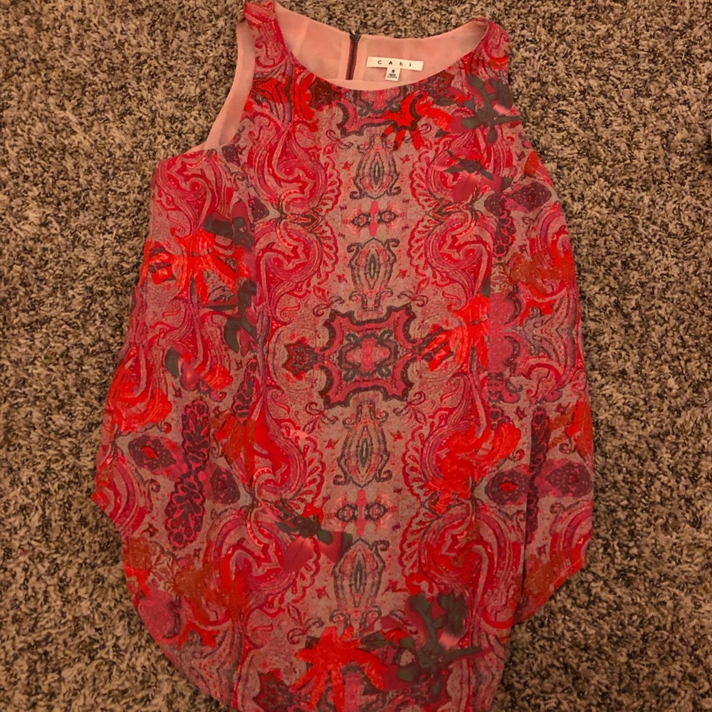 Cabi Pink Patterned Tank - Picture 2 of 2